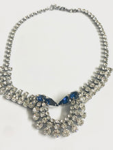 Vintage Crystal Necklace and Screw-on Earring Set