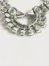 Vintage Crystal Necklace and Screw-on Earring Set