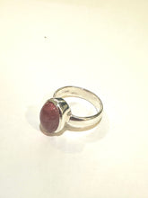 Sterling Silver 3ct Pink Tourmaline Cabochon Ring