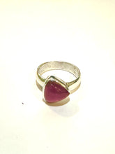 Sterling Silver 2ct Pink Tourmaline Cabochon Ring