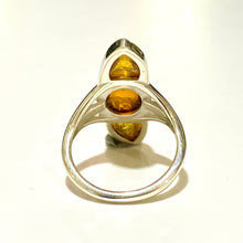 Sterling Silver Baltic Honey Amber Ring