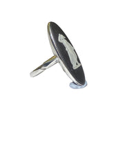 Antique Sterling Silver Wedgwood Cameo Ring