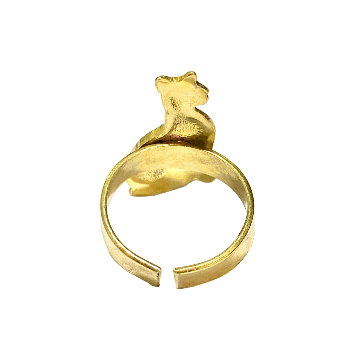 Brass Cat Ring