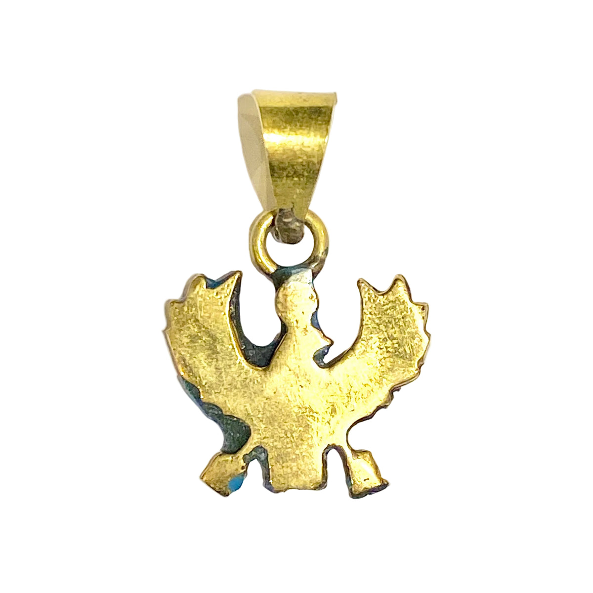 Brass and Enamel Horus Pendant