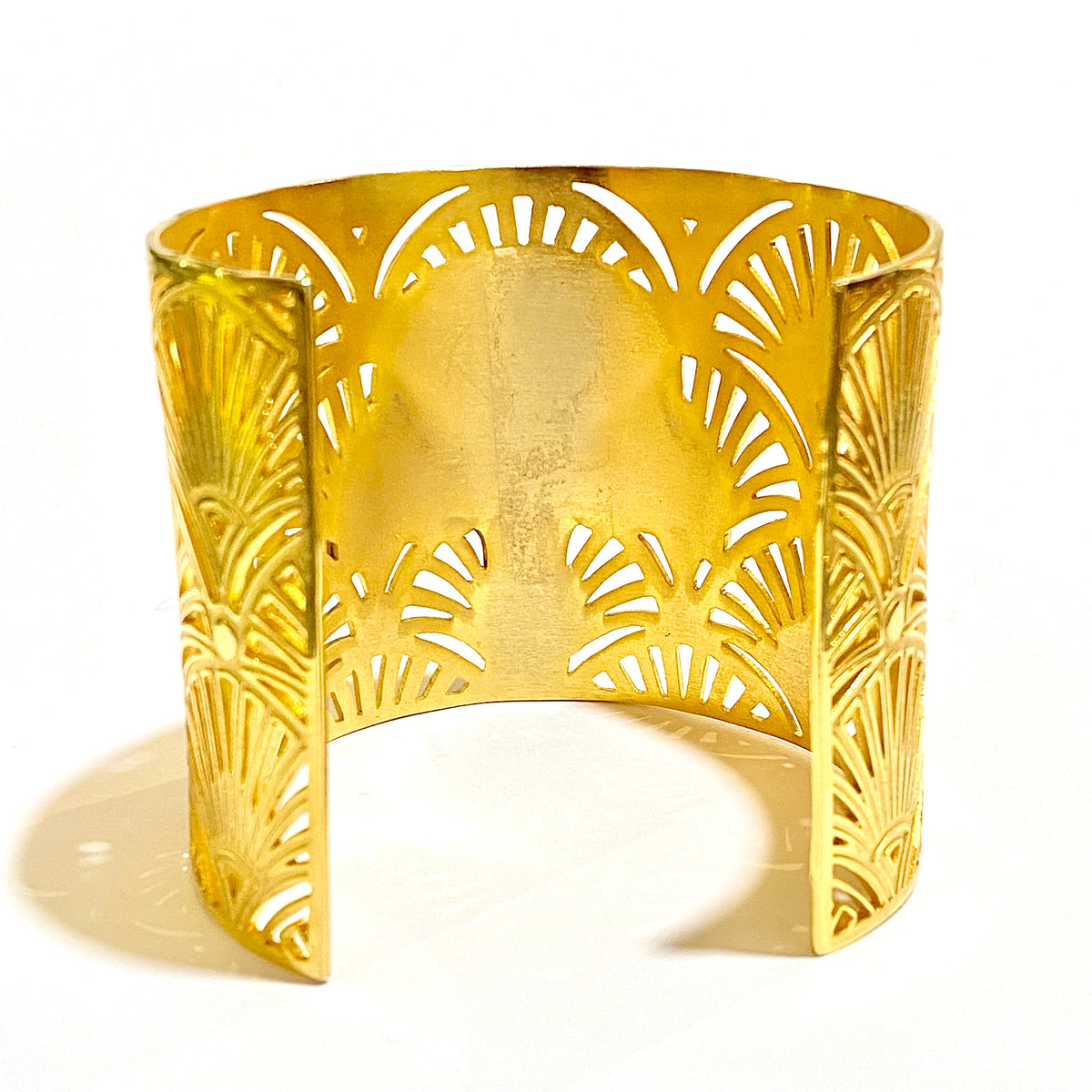 Sterling Silver Gold Plated Egyptian Revivalist Arm Cuff