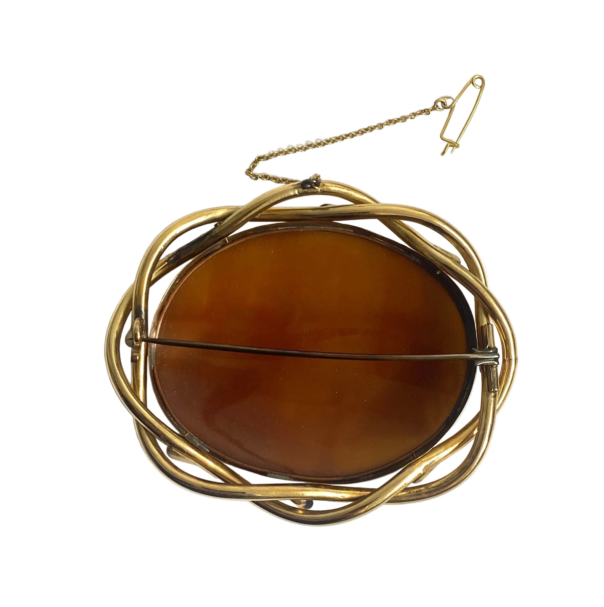 10ct Rose Gold Mid-Victorian Cameo Brooch