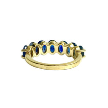 18ct Yellow Gold Sapphire Bridge Ring