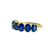 18ct Yellow Gold Sapphire Bridge Ring