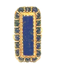 14ct Yellow Gold Lapis Lazuli Ring