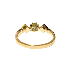 9ct Rose Gold Old Cut Diamond Trilogy Ring