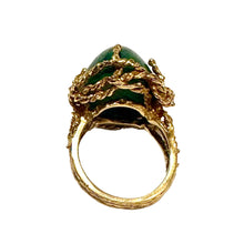 18ct Yellow Gold Malachite Ring