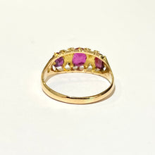 Antique 18ct Yellow Gold Ruby and Diamond Ring