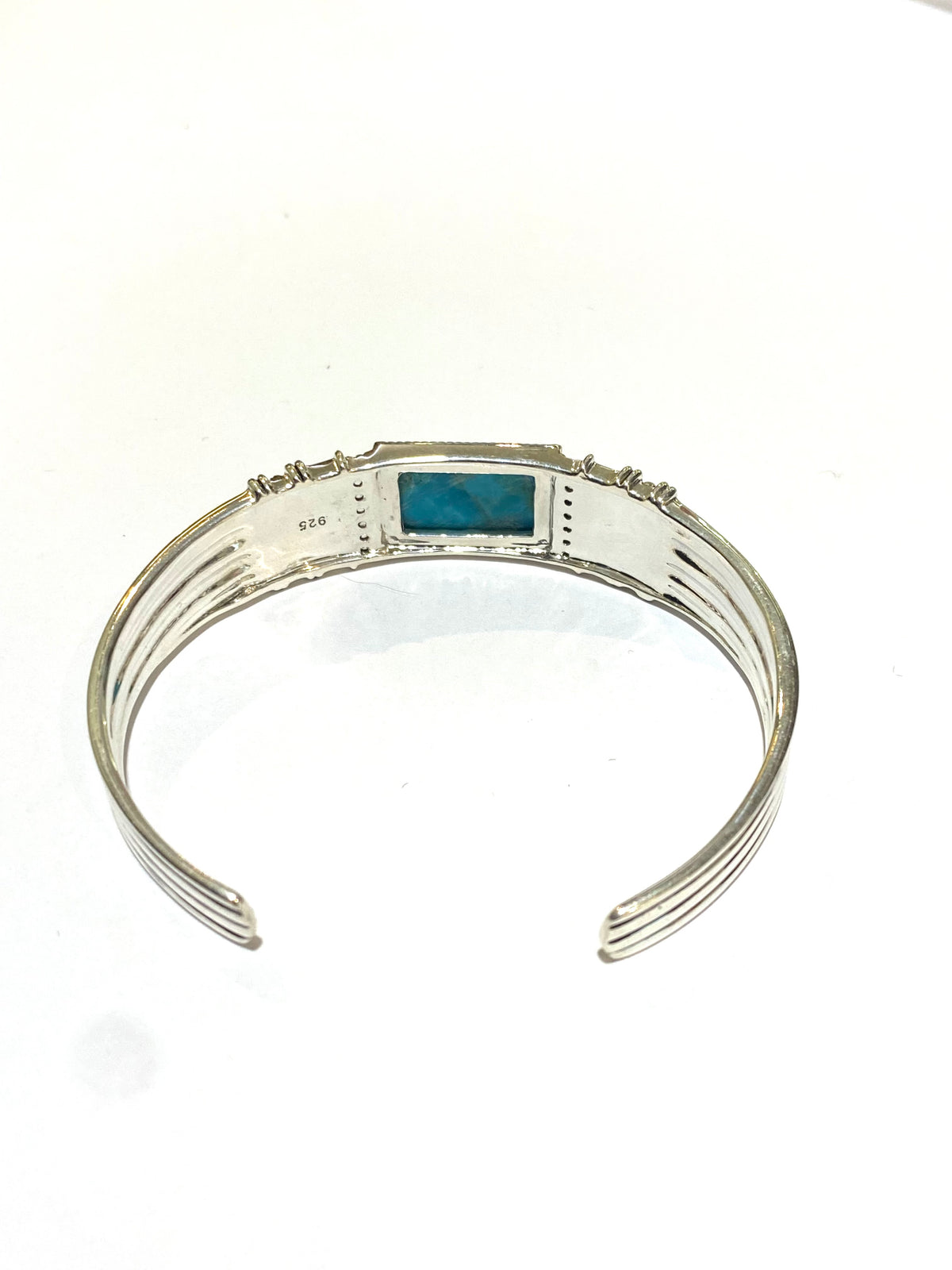 Sterling Silver Turquoise Cuff