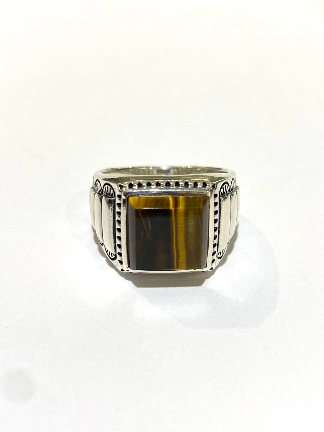 Sterling Silver Tiger’s Eye Signet Ring