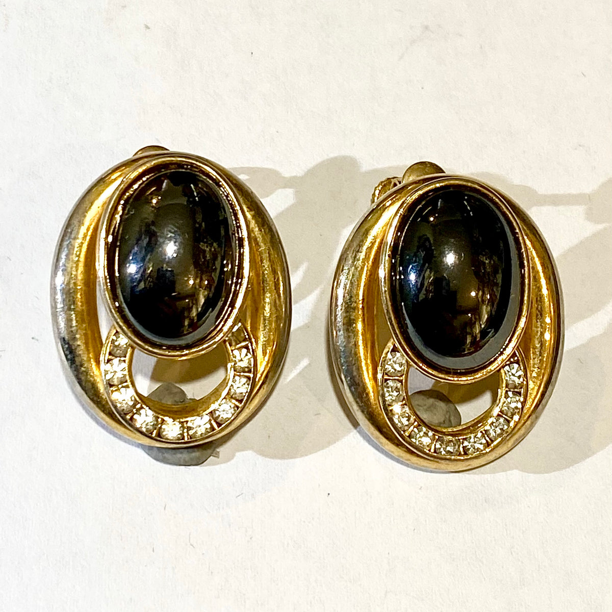 Costume Oval Clip On Earrings