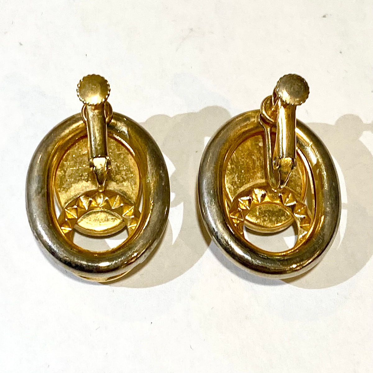Costume Oval Clip On Earrings
