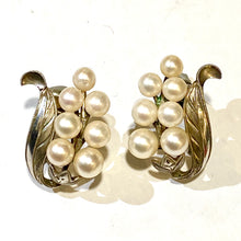 Vintage Cultured Pearl Screw On Earrings