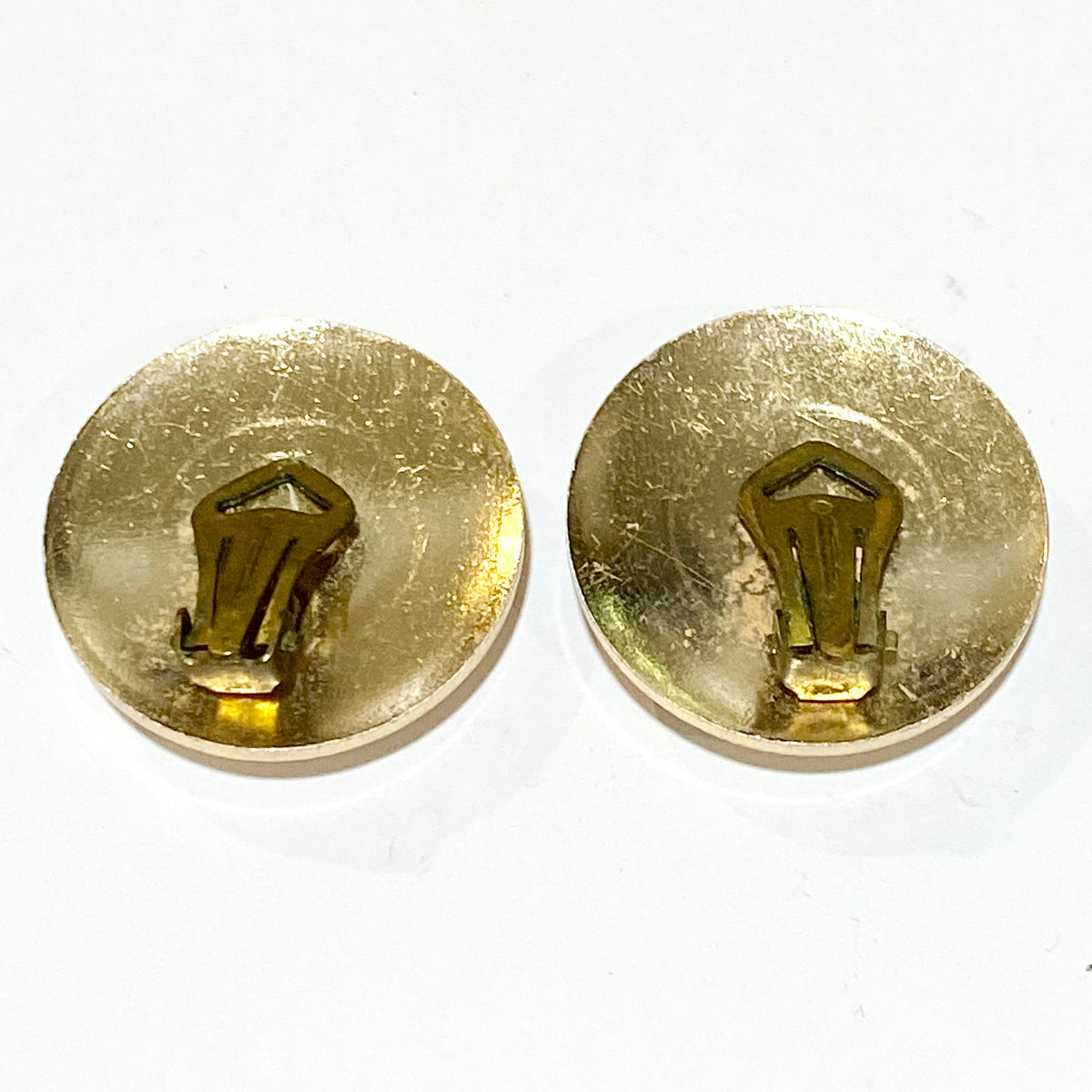 Vintage Multicoloured Glass Clip On Earrings