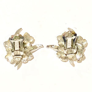 Vintage ‘REIMER’ Flower Clip On Earrings