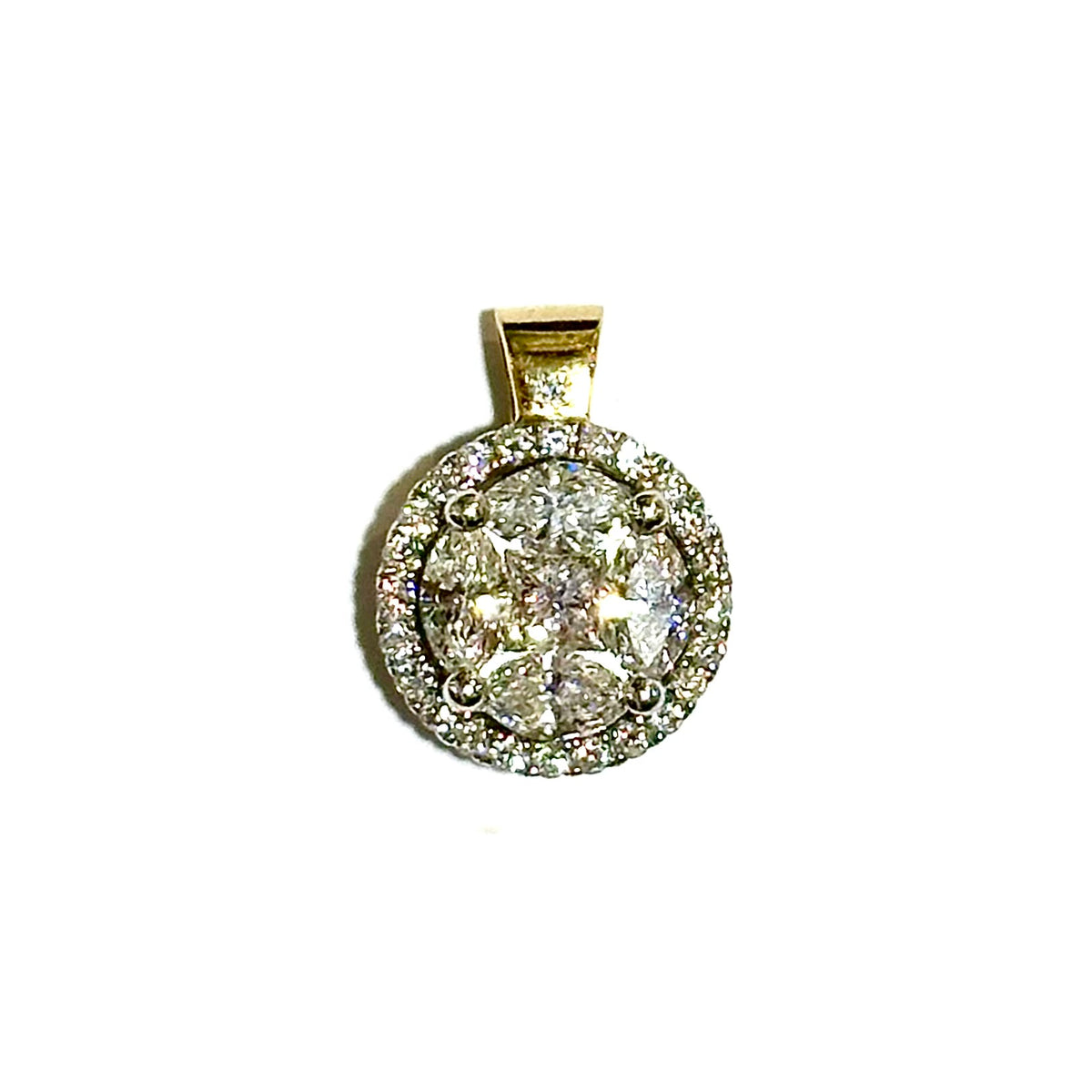 18ct Yellow Gold 1.5ctw Diamond Pendant