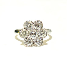 9ct White Gold Diamond Cluster Ring