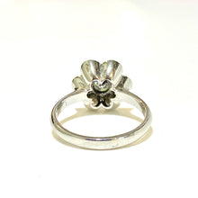 9ct White Gold Diamond Cluster Ring
