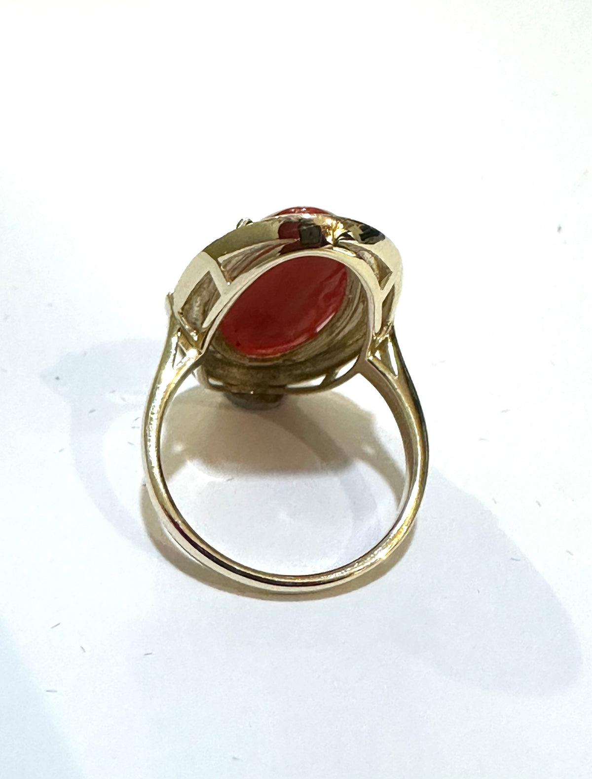 Opal, Orange Sapphire and Orange Enamel 9ct White Gold