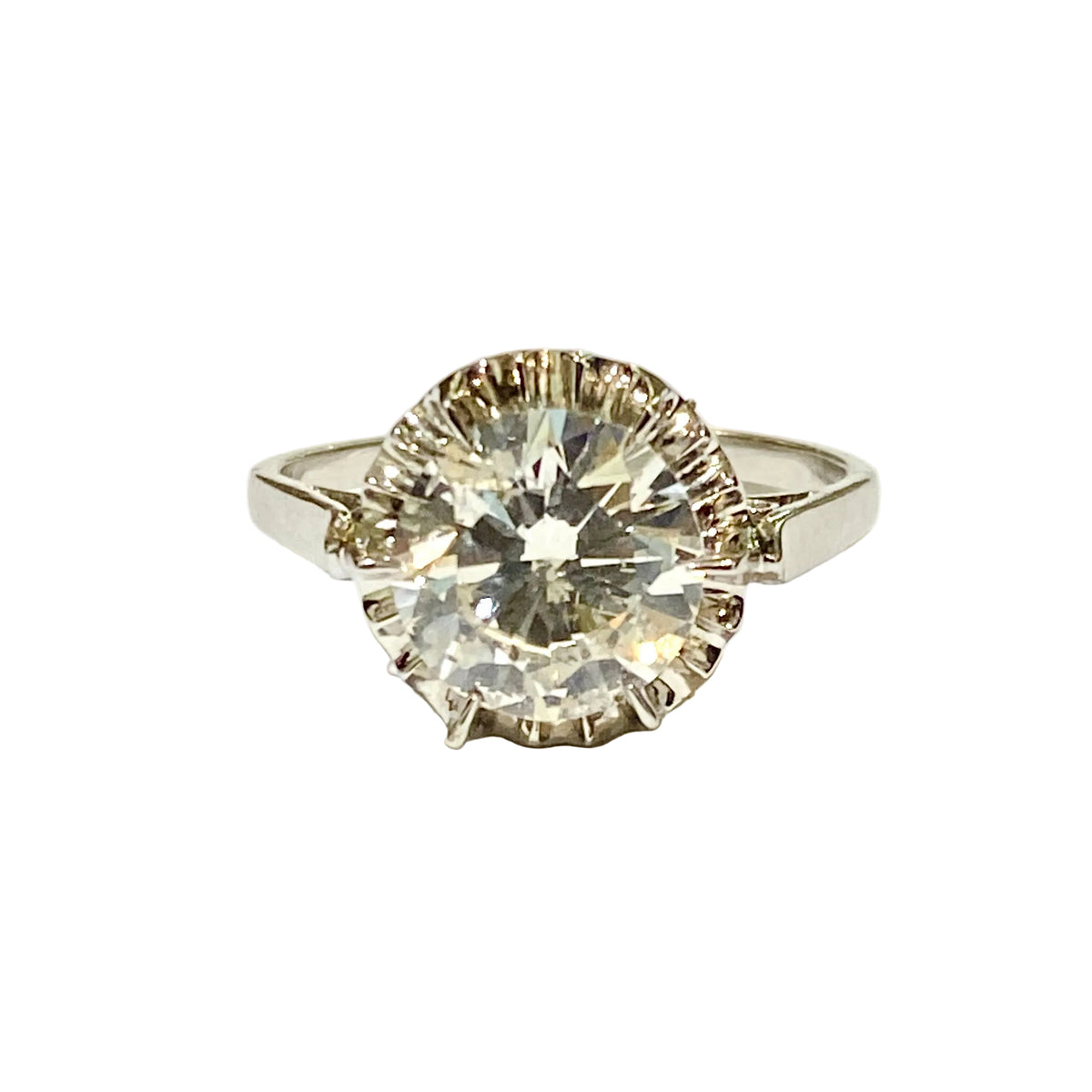 White Gold and Platinum Set 2.5ct Diamond Solitaire Ring