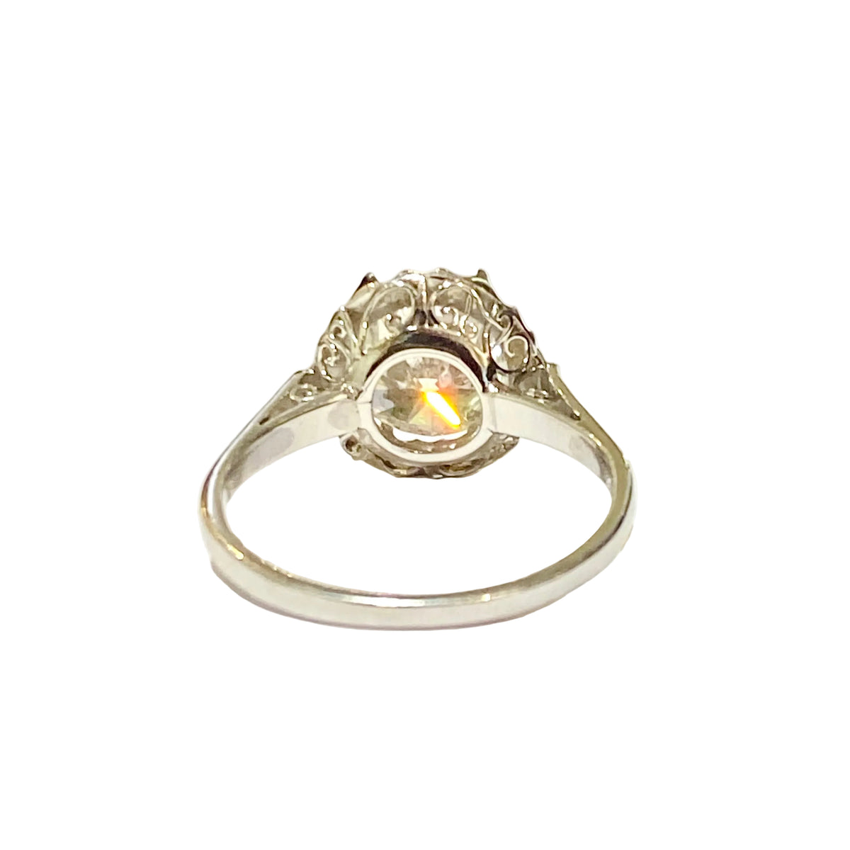 White Gold and Platinum Set 2.5ct Diamond Solitaire Ring