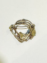 Handmade Sterling Silver and Gold in laid brooch featuring seed Black Tahitian Pearls