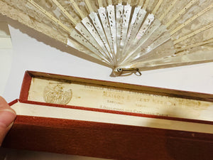 French Lace &Mother of pearl Fan