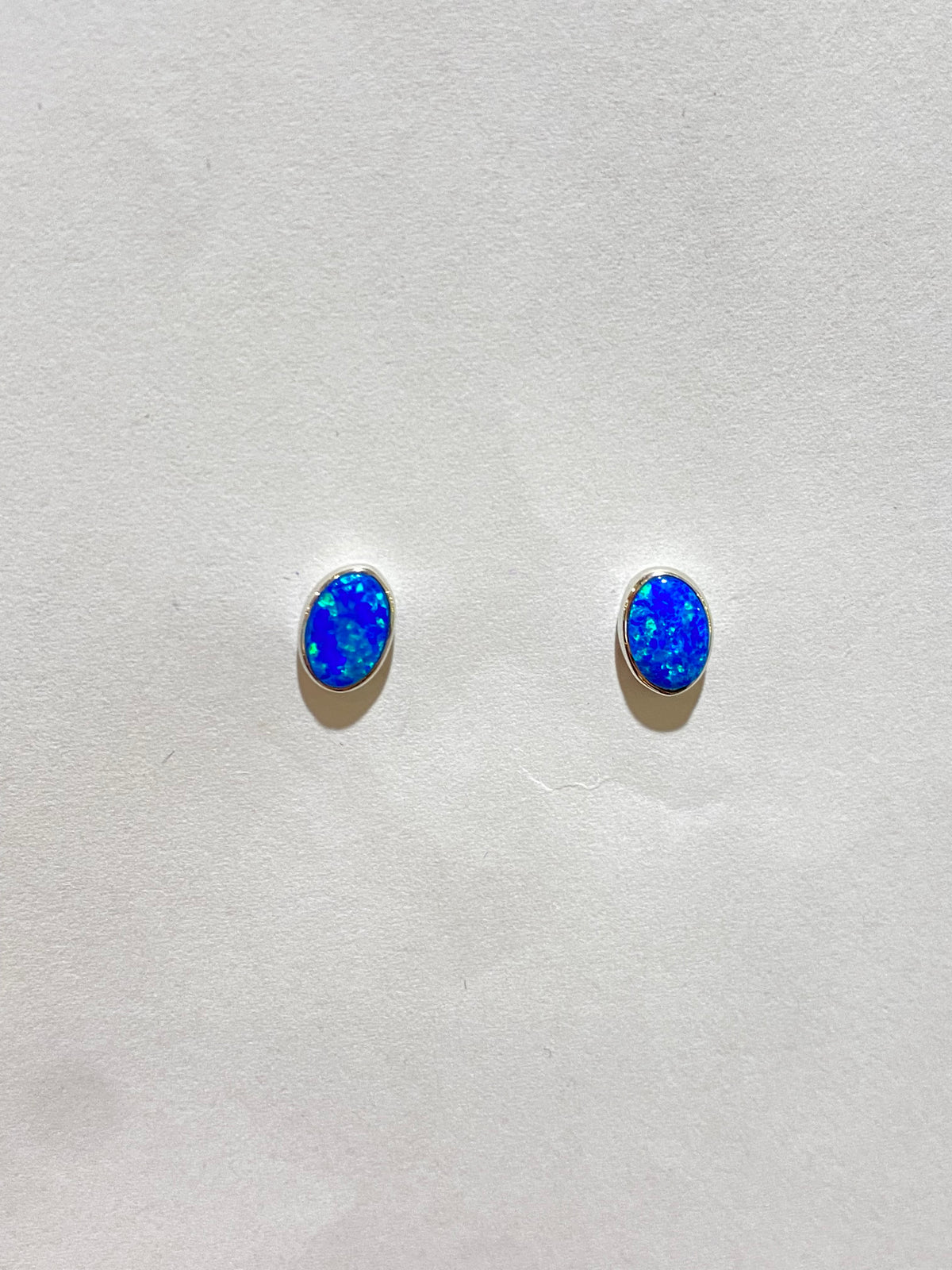Sterling Silver Opal Earrings