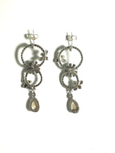 Sterling Silver, Marcasite and Pearl Drop Earrings