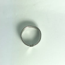 Sterling Silver Woven  Mesh Patterned Band