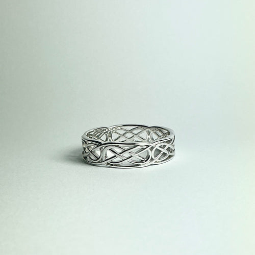 Sterling Silver Celtic Pattern Style Band