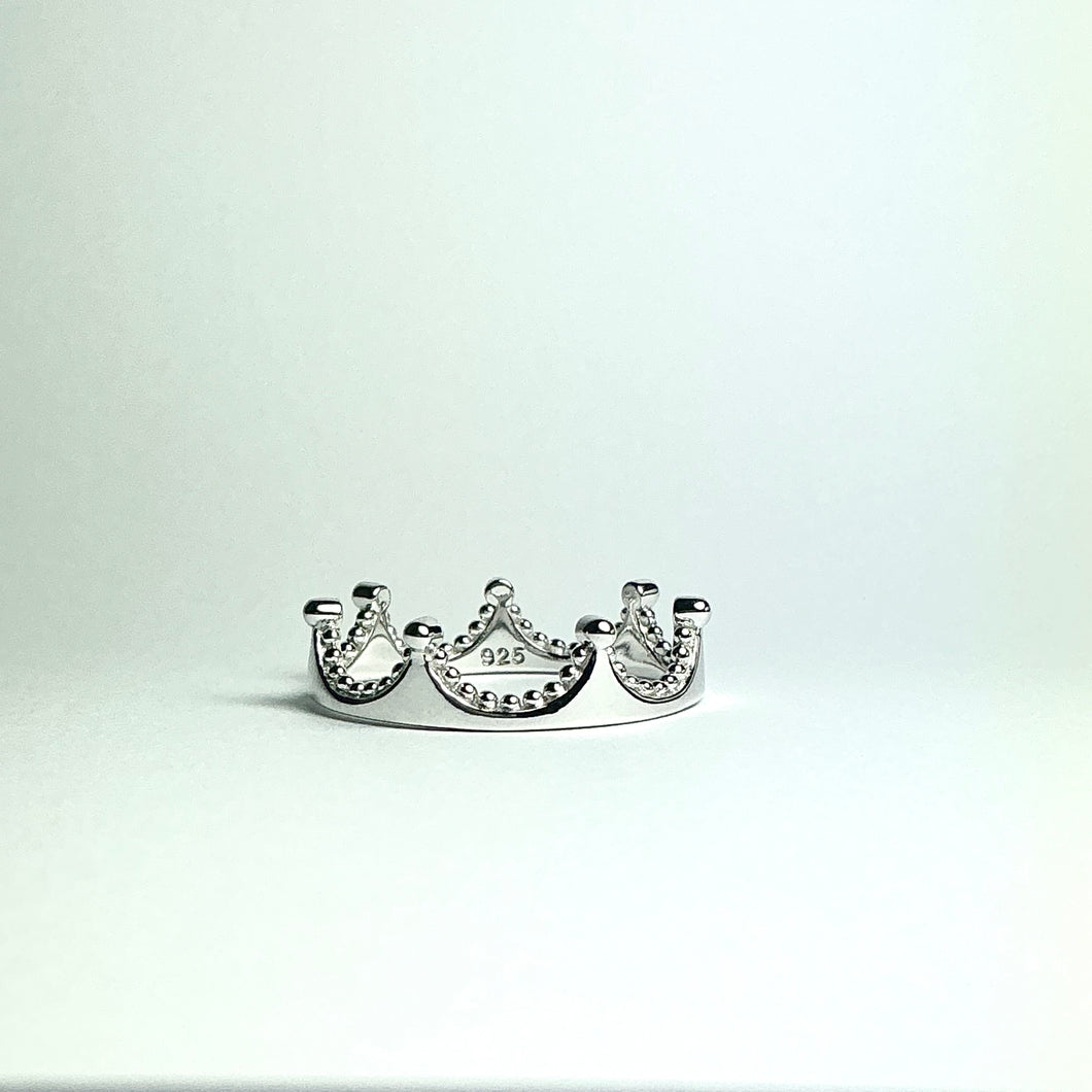 Sterling Silver Crown Ring