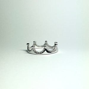 Sterling Silver Crown Ring