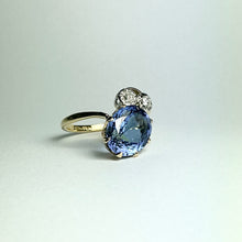 18ct Yellow Gold Diamond and Tanzanite Ring