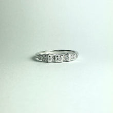 18ct White Gold Diamond Bridge Ring