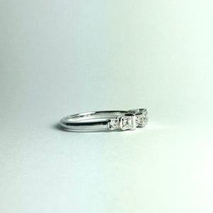 18ct White Gold Diamond Bridge Ring