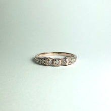 18ct Rose Gold Diamond Bridge Ring