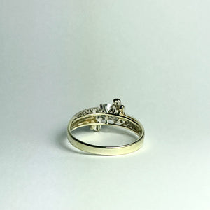 14ct Yellow Gold Diamond Dress Ring