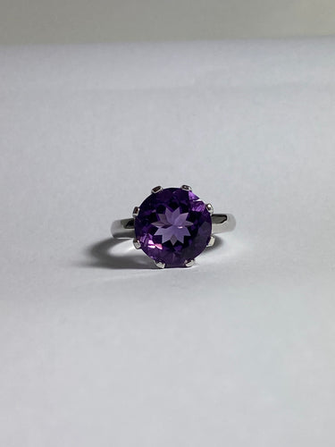 Amethyst in Sterling Silver Ring