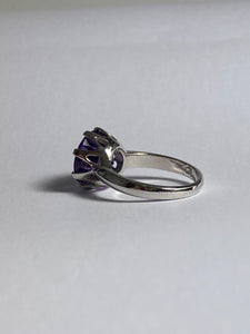 Amethyst in Sterling Silver Ring