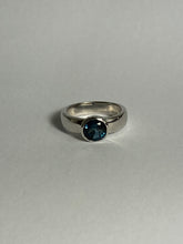London Blue Topaz in Sterling Silver Ring