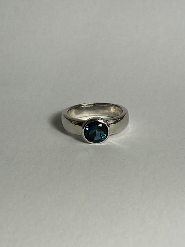 London Blue Topaz in Sterling Silver Ring