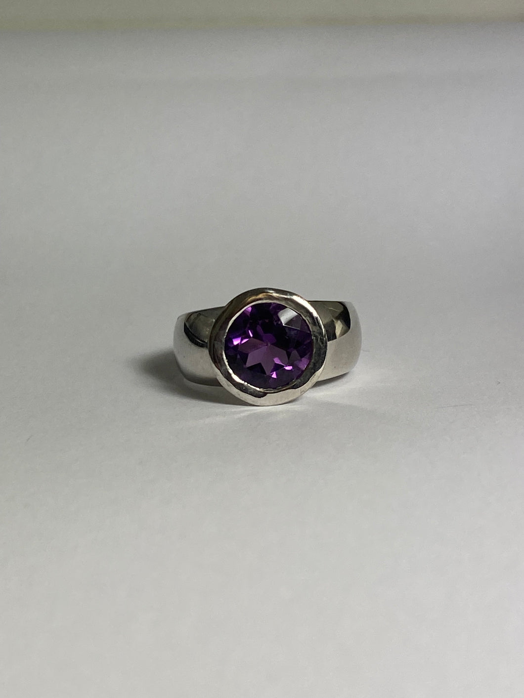 Amethyst in Sterling Silver Ring