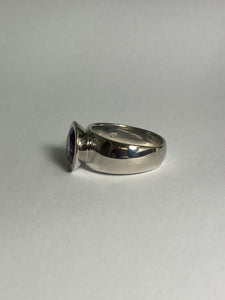 Amethyst in Sterling Silver Ring