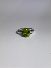 Peridot Ring in Sterling Silver