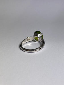 Peridot Ring in Sterling Silver